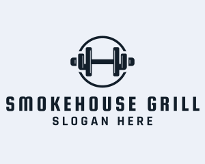 Gym Fitness Dumbbell logo design