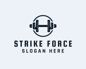 Gym Fitness Dumbbell logo design