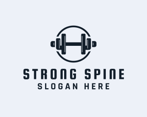 Gym Fitness Dumbbell logo design