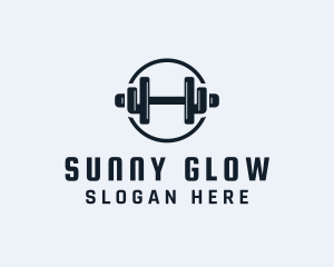 Gym Fitness Dumbbell logo design