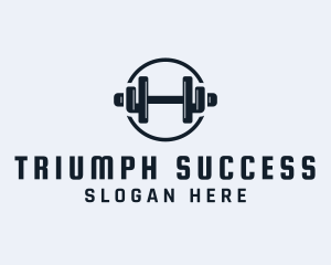 Gym Fitness Dumbbell logo design