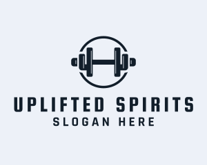 Gym Fitness Dumbbell logo design