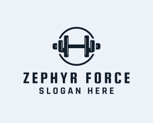 Gym Fitness Dumbbell logo design