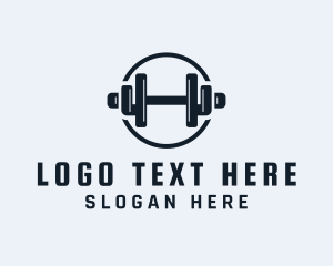 Gym Fitness Dumbbell logo