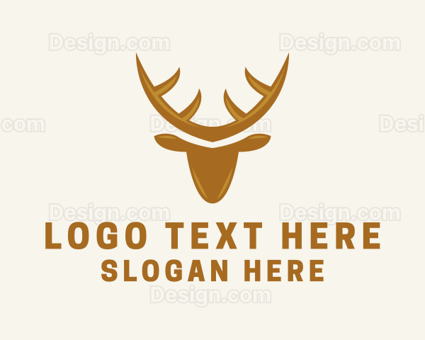 Wild Golden Stag Logo