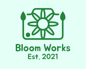 Blooming Flower Decor Studio  logo design