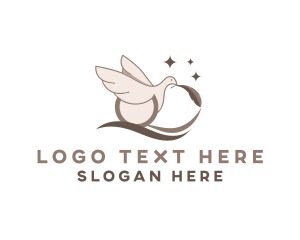 Bird Dove Feather  logo