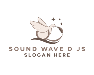 Bird Dove Feather  logo design