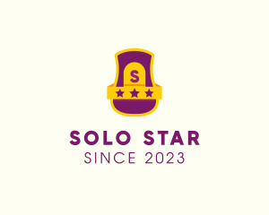 Three Star Banner logo design