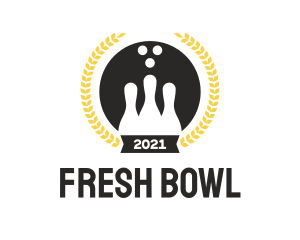 Bowling Sports Tournament logo design