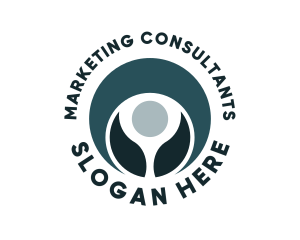 Leaf Marketing Human  logo design