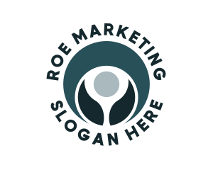 Leaf Marketing Human  logo design