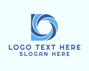 Camera - Professional Startup Shutter Letter D logo design