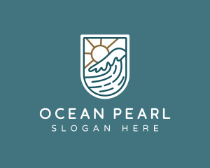 Wave Ocean Resort logo design