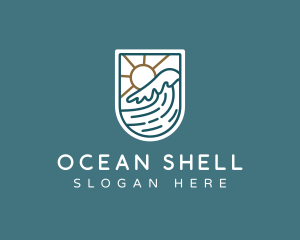 Wave Ocean Resort logo design