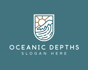 Wave Ocean Resort logo design