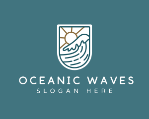 Wave Ocean Resort logo design