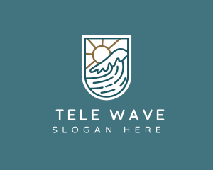 Wave Ocean Resort logo design