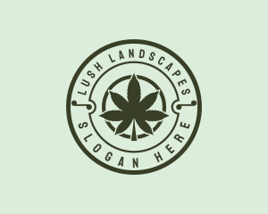 Marijuana Plantation Badge logo