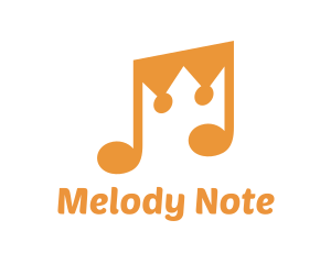 Musical Note Crown logo