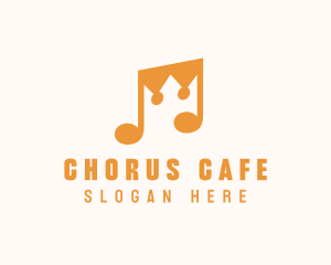 Musical Note Crown logo