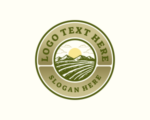 Farm Field Landscaping Logo