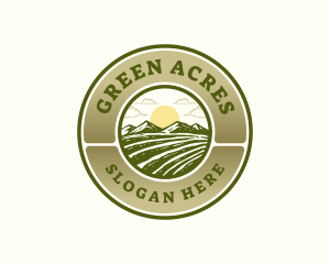 Farm Field Landscaping logo design