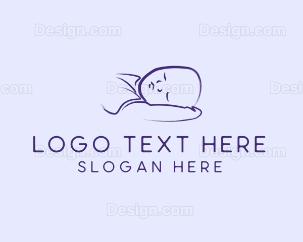 Sleeping Baby Infant Logo