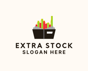 Stocks Graph Book  logo design