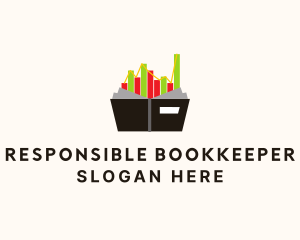 Stocks Graph Book  logo design