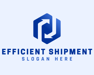 Blue Arrows Delivery logo design