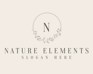 Premium Natural Wreath logo design