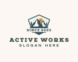 Outdoor Forest Mountain logo design