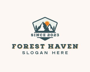 Outdoor Forest Mountain logo design