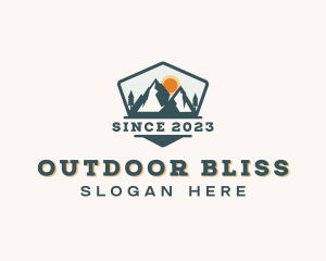 Outdoor Forest Mountain logo design