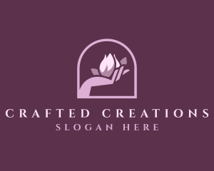 Flower Hand Spa logo design