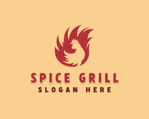 Chicken Rotisserie BBQ logo design