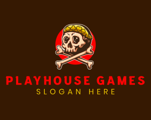 Gaming Skull Casino logo design