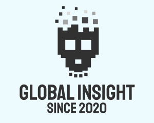 Pixel Skull Game logo