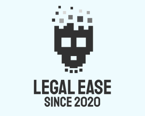Pixel Skull Game logo