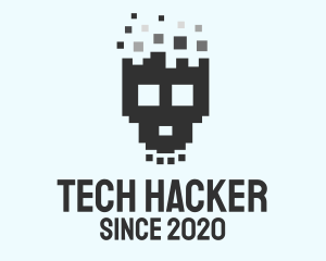 Pixel Skull Game logo