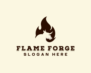 Fire Grill Steakhouse  logo design