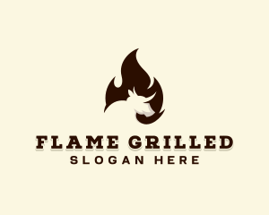 Fire Grill Steakhouse  logo design