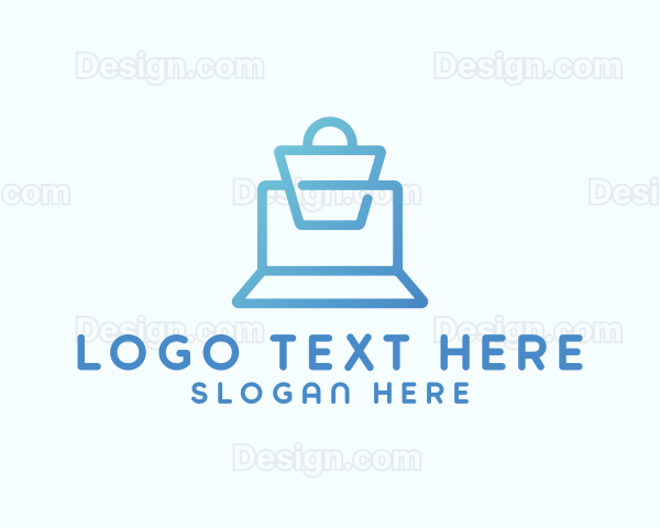 Laptop Bag Shopping Logo