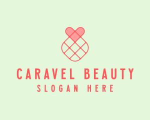 Beauty Minimalist Heart logo design