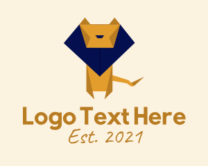 Zoo Lion Origami logo