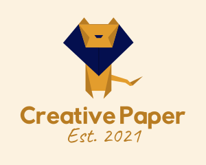 Zoo Lion Origami logo