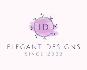 Watercolor Event Stylist logo design