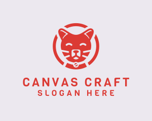 Happy Feline Cat logo design