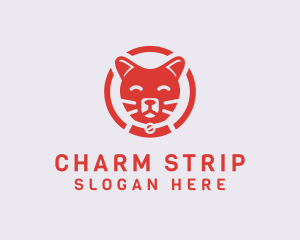 Happy Feline Cat logo design